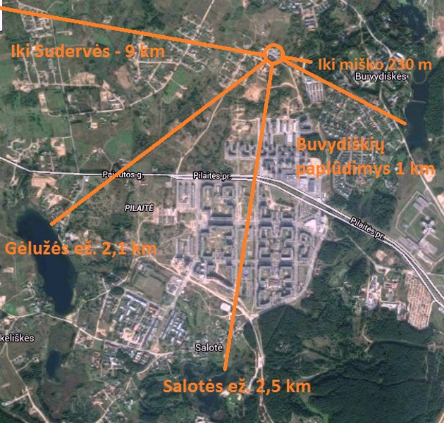 Parduodamas 93.53 kv.m Pilaitės kotedžas penkiolikos namų kvartale 