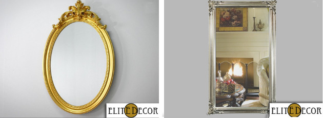 Originalūs veidrodžiai, veidrodiniai baldai klasikiniam ir moderniam namų interjerui