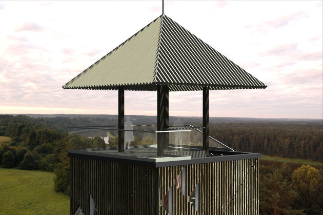 Naujai statomas Birštono Nemuno kilpų apžvalgos bokštas – aukščiausias Lietuvoje