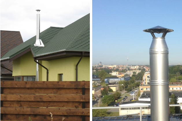 Kaminai židiniams, krosnelėms, kieto kuro ir dujiniams katilams Kaminai židiniams, krosnelėms, kieto kuro ir dujiniams katilams