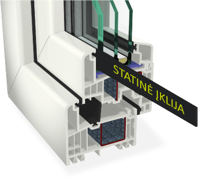 Plastikiniai langai iš GEALAN S 9000 profilių 