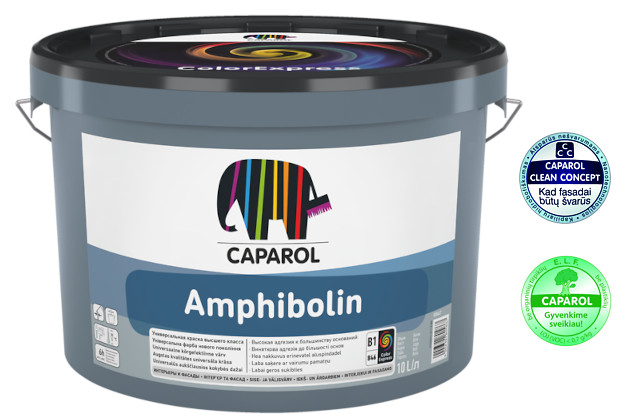 Multifunkciniai dažai fasadų ir vidaus apdailai Caparol Amphibolin E.L.F. 