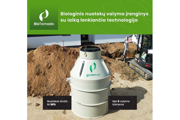BioTornado – Lietuvoje sukurtas ir gaminamas nuotekų valymo įrenginys