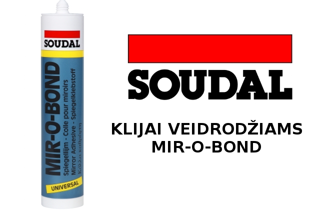 Klijai veidrodžiams SOUDAL MIR-O-BOND