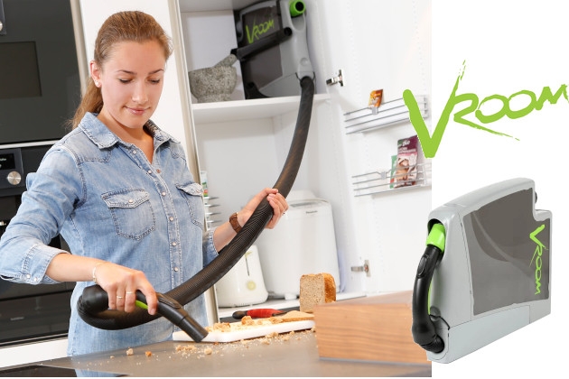 Vroom ištraukiama žarna centrinei dulkių sistemai – pirmasis greito valymo produktas, kurio Jums niekada nereikės padėti į šalį