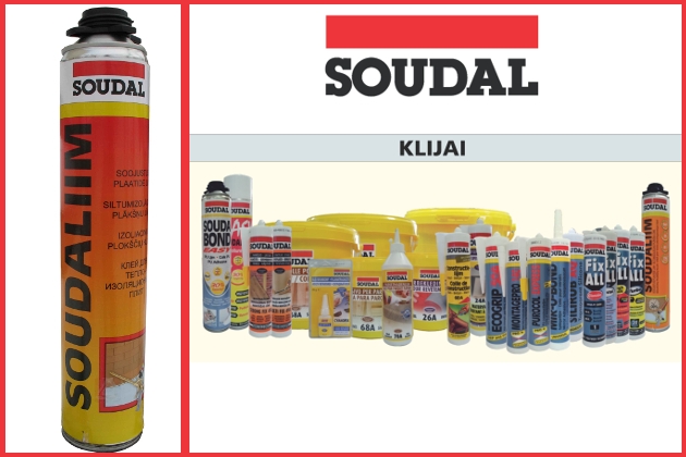 Izoliacinių plokščių klijai SOUDAL SOUDALIIM