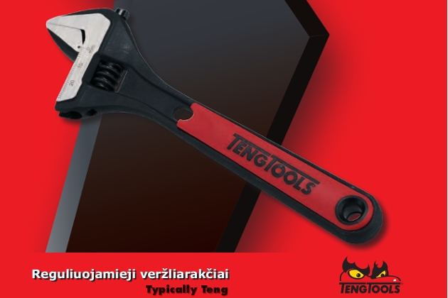 Reguliuojamieji veržliarakčiai TENG TOOLS - reguliuojamųjų veržliarakčių asortimentas bet kokiam poreikiui