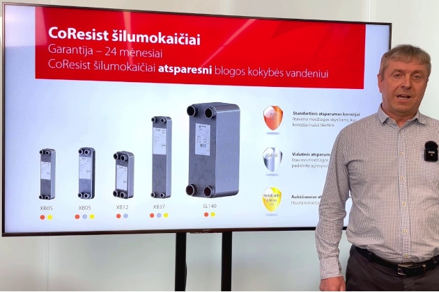 CoResist arba Varis+ lituoti plokšteliniai Danfoss šilumokaičiai – tvirta ir patikima technologija