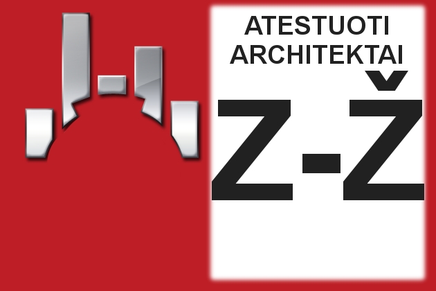 Atestuoti architektai. Atestuotų architektų sąrašas: raidė Z - Ž