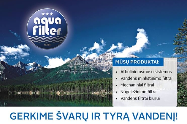 Vandens nugeležinimo filtrai Aquafilter: Gerkite švarų ir tyrą vandenį!
