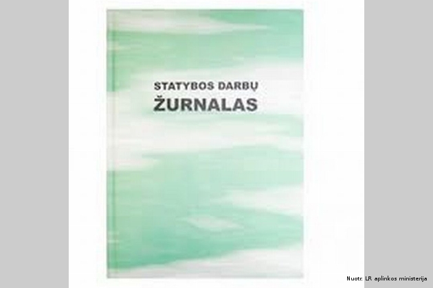Statyba – be darbų žurnalo