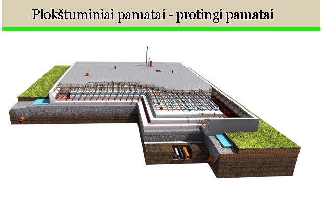 Plokštuminiai pamatai - protingi pamatai