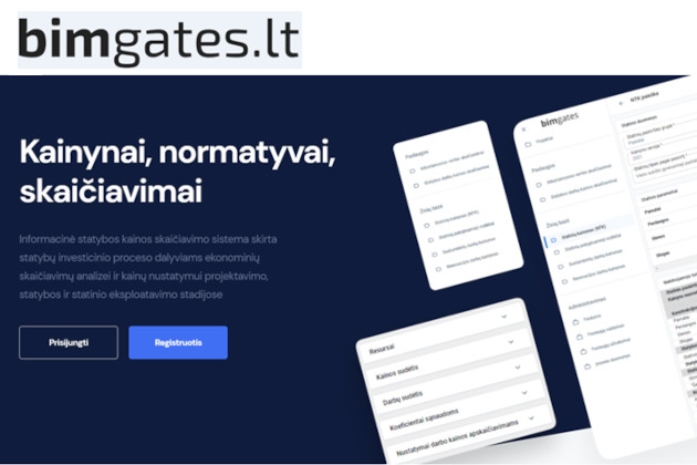 BIM procesui pritaikyta SISTELA sąmatų skaičiavimo programa