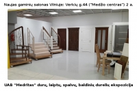 Naujas MEDRITAS salonas Vilniuje, Verkių g.44: Durų, laiptų ir baldinių durelių ekspozicija