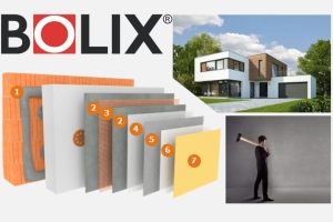 BOLIX HD fasadų apšiltinimo sistemos – padidinto atsparumo namų sienų apšiltinimui