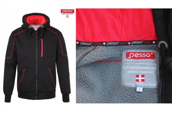 Darbo drabužiai: Šiltas džemperis su gobtuvu Pesso Portland