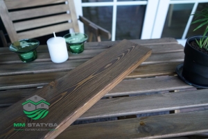Eglės medienos terasa Hybrid Aqua Oil – grožis ir patvarumas, užtikrintas Skandinaviškos lentų padengimo technologijos